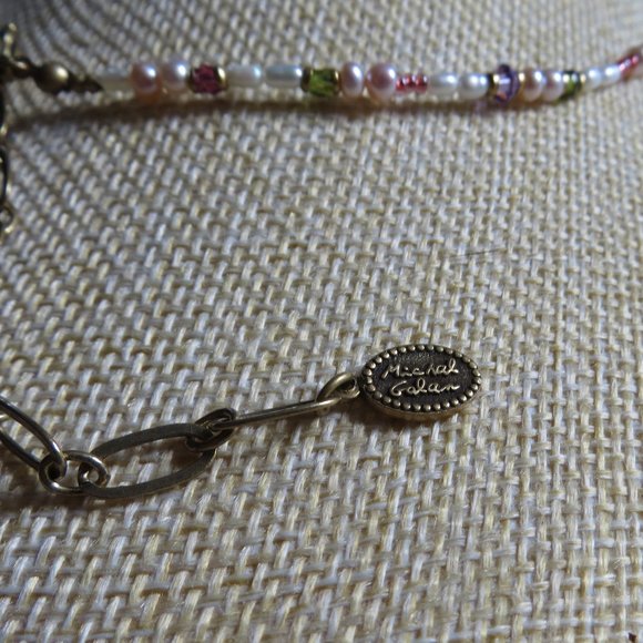 Michael Golan Flower Hamsa Bead Necklace - New! - Picture 3 of 3